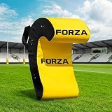 FORZA Rugby Ruck & Roll Pads | C-Shaped Rugby Contact Pads for Tackling, Rucking & Breakdown Drills | Foam Core & Handles | Junior & Senior Sizes (Yellow, Junior)
