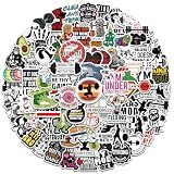 Girasore 100Pcs Gym Stickers, Waterproof Vinyl Decals for Water Bottle
