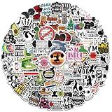 100Pcs Gym Workout and Weightlifting Stickers - Funny Fitness Stickers for Teens Adults, Waterproof for Water Bottles Laptop Car