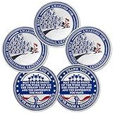 BHealthLife 5 Pcs Leadership Challenge Coins Set - Employee Appreciation Coins for Team leader - Inspirational Desktop Ornament Office Desk Gifts for Coworker Staff