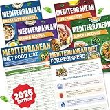 HAMIEW Mediterranean Diet for Beginners & Seniors, 6 Pack Simple Guides