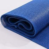 Drainage Non Slip Mats 3'x10' Heavy Duty Commercial Floor Mat Mesh Hollow Door Mat Roll for Swimming Pool Bathroom Kitchen Garage Indoor Outdoor Wet Area,Blue,0.9×3M/3×10FT