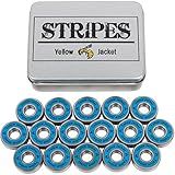 Yellow Jacket Premium Inline Skate Bearings, Roller Skate Bearings, 608, ABEC 9, Bomber Blue (Pack of 16)