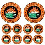 10PCS Dumpster Fire Response Team Enamel Pins Bulk - Funny Office Gifts for Coworkers and Team Leaders, Sarcastic Collectible Pins for Work Events, Parties and Firefighter Appreciation