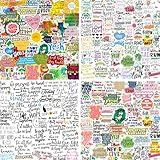 300PCS Positive Motivational Words Stickers for Adults, Waterproof Vinyl Inspirational Quote Stickers for Water Bottle Laptop Vision Board Hydroflasks Journaling Scrapbook Teens Kids Teachers