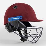 FORZA Pro STL Cricket Helmet - Proffesional Grade Cricket Helmet for Junior, Youth & Senior Players | 3 Sizes | Adjustable Cricket Helmets | 4 Color Options (Maroon, Large)