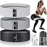 Booty Resistance Bands Set, Renoj Non Slip Hip Exercise Bands for Legs and Butt Women [3 Set]