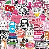 100Pcs Fitness Stickers, Weightlifting Training Gym Stickers for Water Bottle, Laptop - Workout Gifts, Weight Lifting Party Supplies