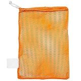 Champion Sports Mesh Sports Equipment Bag- Gold, 12" x 18"- Multipurpose, Nylon Drawstring Bag w/ Lock and ID Tag, for Sports Equipment, Balls, Swimming Gear - Breathable Stuff Sack