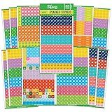 Mirida Planner Stickers - Fitness Pack of 2076 Mini Icons for Workout, Healthy Diet, Gym Exercise, and Habits - for Calendar and Journal