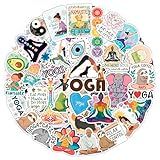 100Pcs Yoga Stickers for Planner, Water Bottle - Yoga Gifts for Women, for Yoga Instructor - Gift for Women & Men