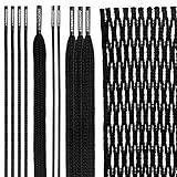 StringKing Type 4s Semi-Soft Lacrosse Mesh Kit with Mesh and Strings (Black)