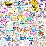 300PCS Affirmation Stickers, Holographic Motivational Sticker Pack, Positive Journal Encouraging Shiny Quotes for Kids, Teachers, Classroom, Waterproof Scrapbook Supplies