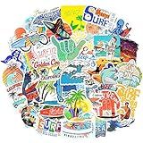 Surf Stickers for Teens Girls Boys Surfing Laptop Stickers for Water Bottles Surfboard Waterproof Vinyl Stickers Surfer Stickers Pack 50Pcs''