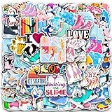 120PCS Figure Skating Stickers，Ice Skating Stickers, Ice Skating Party Favors Decorations Winter Wonderland Party Supplies Winter Snowflake Vinyl Decals for Water Bottle, Laptop, Phone, Skateboard