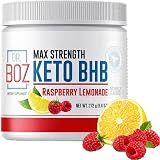 Dr. Boz Keto BHB Powder, Raspberry Lemonade Exogenous Ketones, 20 Count