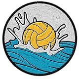 Water Polo Patch for Clothes Ball Cap Goalie Splash Swim – Embroidered Iron on Patch for Backpack Jacket - Fabric Sports Patches for Clothes Souvenirs & Gifts ID45095