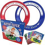 Activ Life Flying Rings for Kids, Fun Beach Toys, Gifts for Boys Girls Teens, Cool Family Outdoor Games, Play at Swimming Pool, Playground, Basket Fillers Birthday Presents, Blue/Red