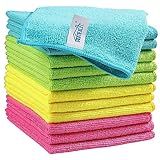 HOMEXCEL 12PK Microfiber Cleaning Cloth, Cleaning Rag for Home, 11.5x11.5in