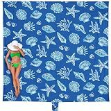 WEKAPO Beach Blanket Waterproof Sandproof Oversized, Extra Large Beach Mat