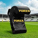 FORZA Rugby Ruck & Roll Pads | C-Shaped Rugby Contact Pads for Tackling, Rucking & Breakdown Drills | Foam Core & Handles | Junior & Senior Sizes (Black, Junior)