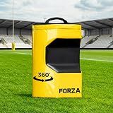 FORZA 360 Hit Rugby Tackle Bag - Rugby Tackle Pad & Contact Shield for Safer Training, Closed Cell Foam, Weatherproof PVC, Multiple Sizes & Colors (Yellow, Contact Shield)