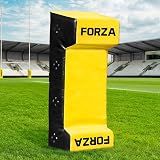 FORZA Rugby Tackle Shield with Double Wedge – Rugby Training Pad with Padded Handles, High Density Foam Core & 615gsm Cover – Junior or Senior – Yellow, Red, Blue or Black (Yellow, Junior)