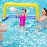 H2O GO! Sports Floating Water Polo - Inflatable Floating Water Polo Target - Huge 57" x 33" Goal with Ball