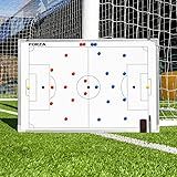 FORZA 35in x 24in Double-Sided Sports Coaching Whiteboard | 13 Sport Options - Dry Erase Board Equipped with Magnetic Markers, Pen & Eraser (Soccer, Without Carry Bag)