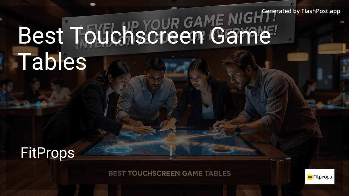 8 Best Touchscreen Game Tables in July 2026
