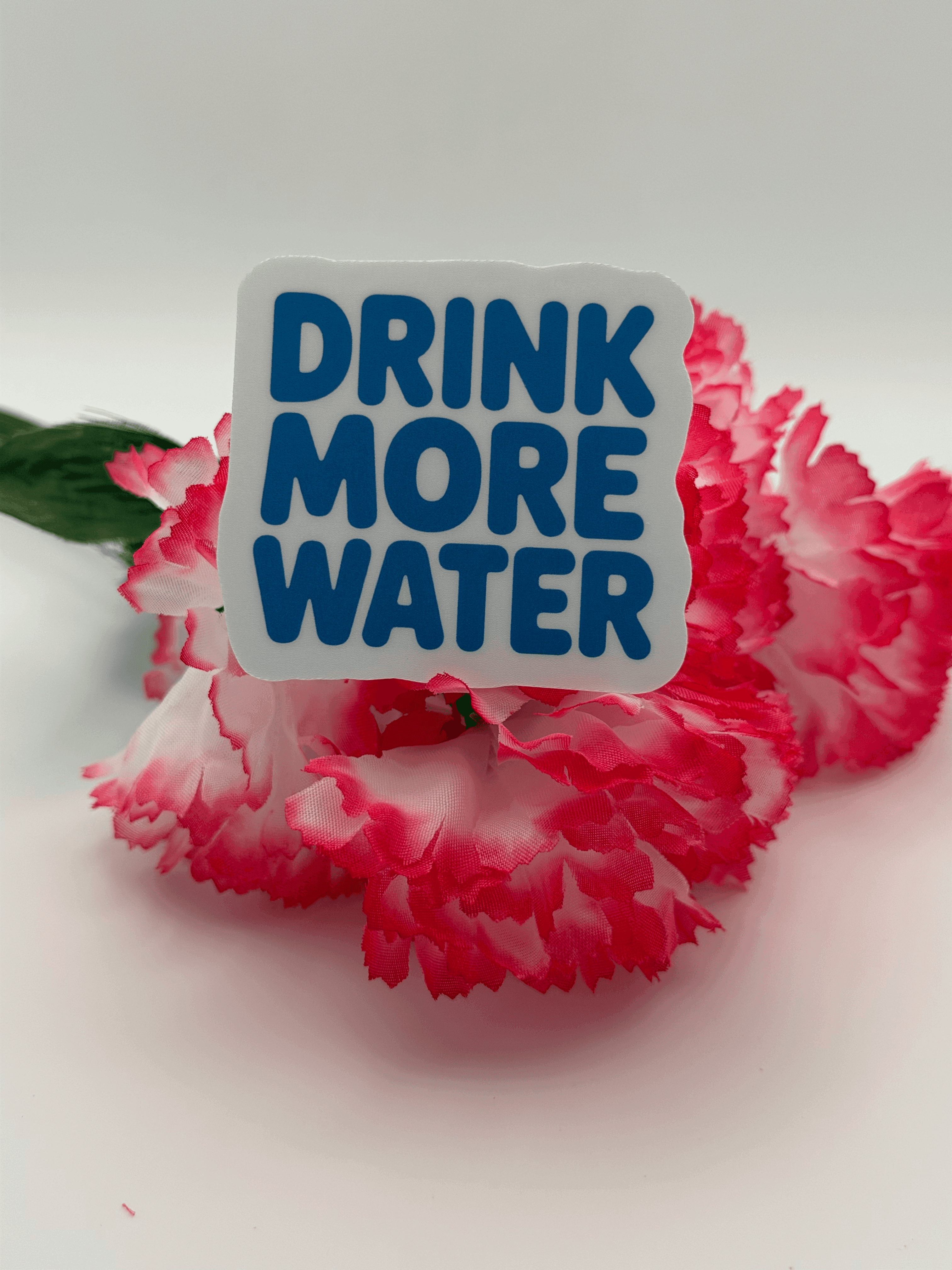 "Drink More Water" Motivational Sticker