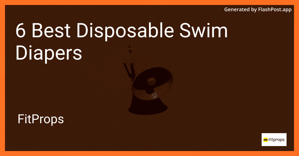 6 Best Disposable Swim Diapers in 2025 image