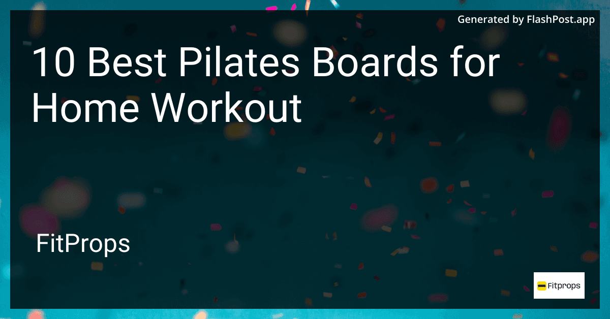 10 Best Pilates Boards for Home Workout in 2025 image
