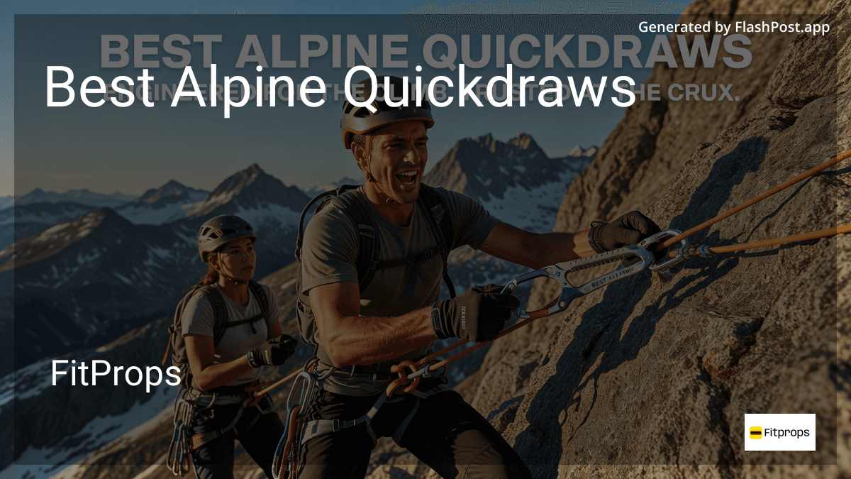 Alpine Vs Quick Draw 9 Best Alpine Quickdraws in July 2026